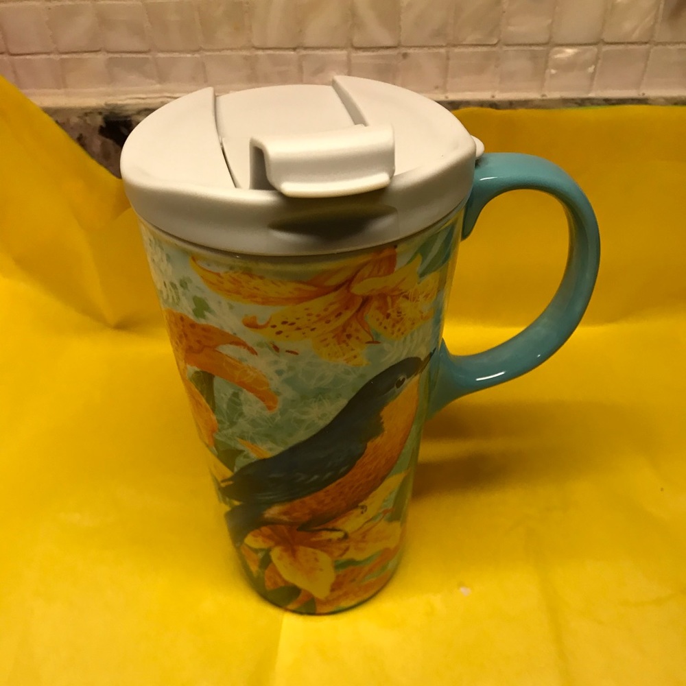 Cypress tall travel ceramic tumbler